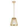 ELK HOME 82105/1 Open Louvers 10'' Wide 1-Light Pendant - Champagne Gold