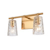 ELK HOME 82171/2 Lightweave 15'' Wide 2-Light Vanity Light - Satin Brass