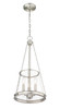 Z-LITE 341P12-BN 3 Light Pendant, Brushed Nickel