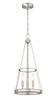 Z-LITE 341P12-BN 3 Light Pendant, Brushed Nickel