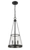 Z-LITE 341P12-MB 3 Light Pendant, Matte Black