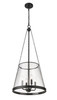 Z-LITE 341P18-MB 4 Light Pendant, Matte Black