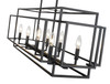 Z-LITE 454-44L-MB 8 Light Pendant, Matte Black