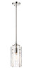 Z-LITE 3036MP-PN 1 Light Mini Pendant, Polished Nickel