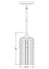 Z-LITE 3036MP-PN 1 Light Mini Pendant, Polished Nickel