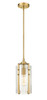 Z-LITE 3036MP-RB 1 Light Mini Pendant, Rubbed Brass