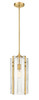 Z-LITE 3036P8-RB 1 Light Pendant, Rubbed Brass