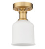 Z-LITE 733F1-HBR 1 Light Flush Mount, Heritage Brass