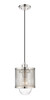 Z-LITE 3037MP-PN 1 Light Mini Pendant, Polished Nickel