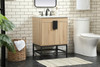 Elegant Decor VF48824MW 24 inch single bathroom vanity in mango wood