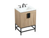 Elegant Decor VF48824MW 24 inch single bathroom vanity in mango wood