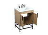 Elegant Decor VF48824MW 24 inch single bathroom vanity in mango wood