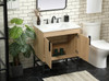 Elegant Decor VF48830MW-BS 30 inch single bathroom vanity in mango wood with backsplash