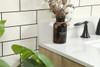 Elegant Decor VF48830MW-BS 30 inch single bathroom vanity in mango wood with backsplash