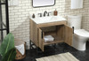 Elegant Decor VF48830NT-BS 30 inch single bathroom vanity in natural oak with backsplash