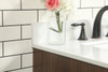 Elegant Decor VF48830MWT-BS 30 inch single bathroom vanity in walnut with backsplash