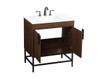 Elegant Decor VF48830MWT 30 inch single bathroom vanity in walnut Elegant Decor VF48830MWT 30 inch single bathroom vanity in walnut