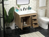 Elegant Decor VF48832NT-BS 32 inch single bathroom vanity in natural oak with backsplash