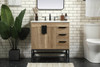 Elegant Decor VF48832NT 32 inch single bathroom vanity in natural oak Elegant Decor VF48832NT 32 inch single bathroom vanity in natural oak