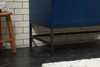 Elegant Decor VF48842MBL-BS 42 inch single bathroom vanity in blue with backsplash