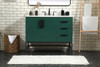 Elegant Decor VF48842MGN-BS 42 inch single bathroom vanity in green with backsplash