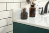 Elegant Decor VF48842MGN-BS 42 inch single bathroom vanity in green with backsplash