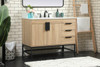 Elegant Decor VF48842MW-BS 42 inch single bathroom vanity in mango wood with backsplash