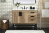 Elegant Decor VF48842NT-BS 42 inch single bathroom vanity in natural oak with backsplash