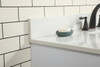 Elegant Decor VF48842MWH-BS 42 inch single bathroom vanity in white with backsplash