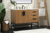Elegant Decor VF48842WB 42 inch single bathroom vanity in walnut brown Elegant Decor VF48842WB 42 inch single bathroom vanity in walnut brown