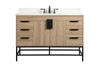 Elegant Decor VF488W48MW-BS 48 inch single bathroom vanity in mango wood with backsplash