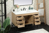 Elegant Decor VF488W48MW-BS 48 inch single bathroom vanity in mango wood with backsplash