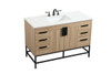 Elegant Decor VF488W48MW 48 inch single bathroom vanity in mango wood