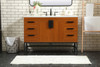 Elegant Decor VF488W48MTK 48 inch single bathroom vanity in teak