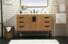 Elegant Decor VF488W48WB 48 inch single bathroom vanity in walnut brown