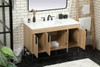 Elegant Decor VF48848MW-BS 48 inch single bathroom vanity in mango wood with backsplash