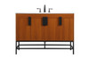 Elegant Decor VF48848MTK 48 inch single bathroom vanity in teak