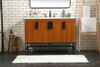 Elegant Decor VF48848MTK 48 inch single bathroom vanity in teak