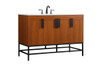 Elegant Decor VF48848MTK 48 inch single bathroom vanity in teak