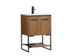 Elegant Decor VF42524WB 24 inch single bathroom vanity in walnut brown