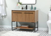 Elegant Decor VF42540WB 40 inch single bathroom vanity in walnut brown