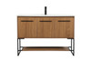 Elegant Decor VF42548WB 48 inch single bathroom vanity in walnut brown