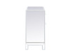 Elegant Decor MF71034WH 29 inch mirrored cabinet in white