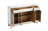 Elegant Decor MF72001G 56 inch mirrored credenza in gold