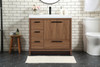 Elegant Decor VF46036WB 36 inch single bathroom vanity in walnut brown