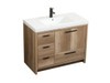 Elegant Decor VF46042NT 42 inch single bathroom vanity in natural oak Elegant Decor VF46042NT 42 inch single bathroom vanity in natural oak