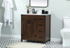 Elegant Decor VF90232EX-BS 32 inch single bathroom vanity in expresso with backsplash