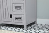 Elegant Decor VF90232GR-BS 32 inch single bathroom vanity in grey with backsplash