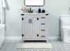 Elegant Decor VF90232GR 32 inch single bathroom vanity in grey