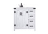 Elegant Decor VF90232WH 32 inch single bathroom vanity in white Elegant Decor VF90232WH 32 inch single bathroom vanity in white